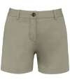 NS739 Native Spirit Ladies Chino Shorts almond green colour image